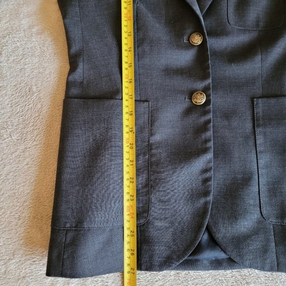 Aritzia Black Blazer with Gold Buttons - Picture 8 of 16